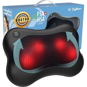 Shiatsu Back Neck Massager with Heat Kneading Deep Tissue Massage Pillow